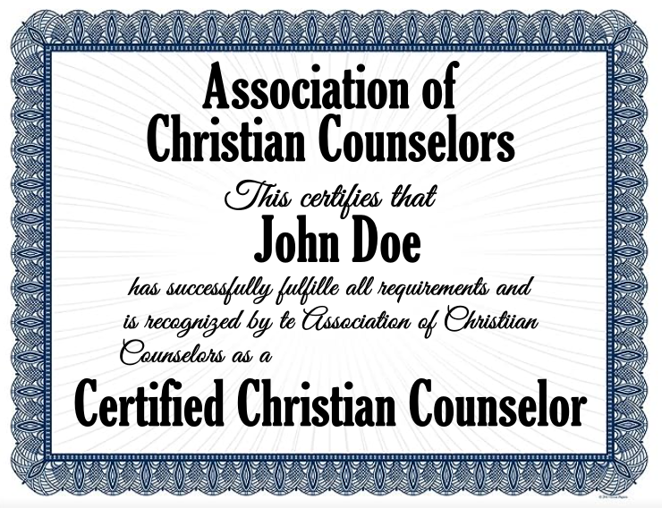 Christian Counseling Certification Home Study Program