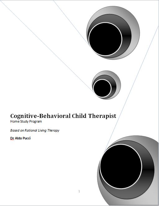 Cognitive-Behavioral Child Therapist Certification  Home Study Program