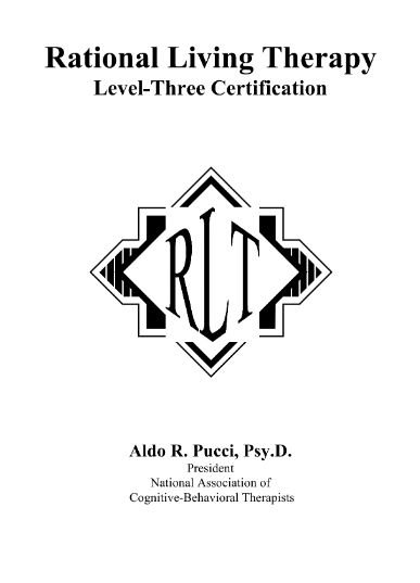 Rational Living Therapy Level-Three Certification Home Study Program