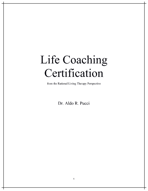 CBT Life Coaching Certification