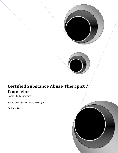 Certified Substance Abuse Therapist Home Study Program